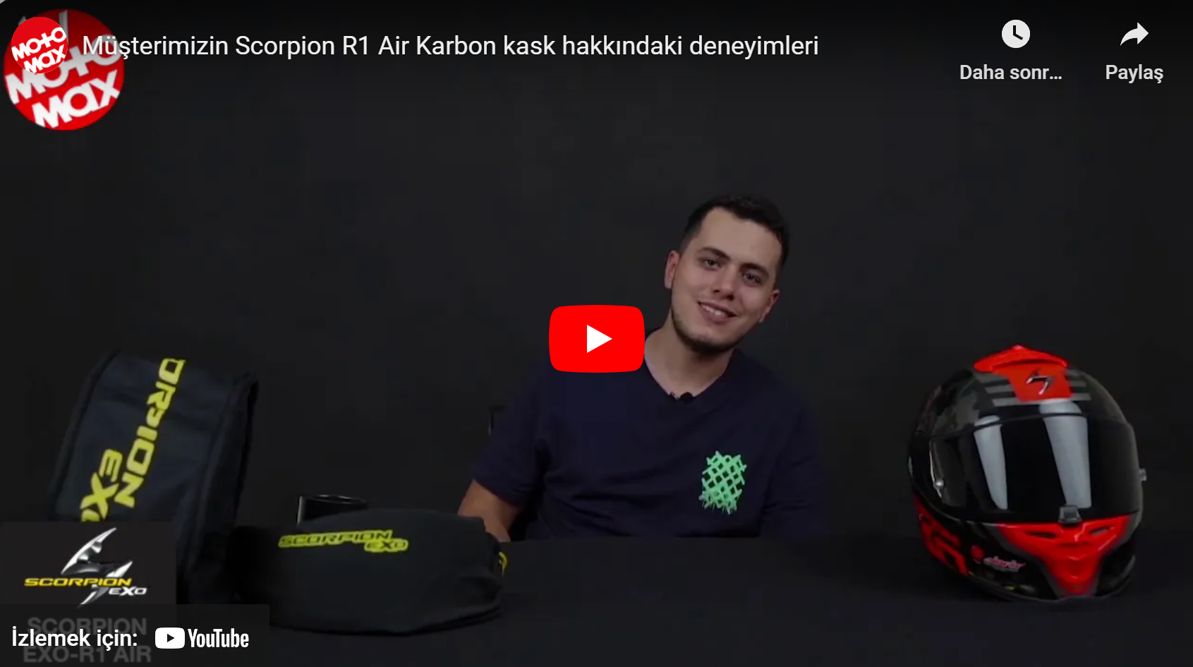 Müşterimizin Scorpion R1 Air Karbon kask hakkındaki deneyimleri