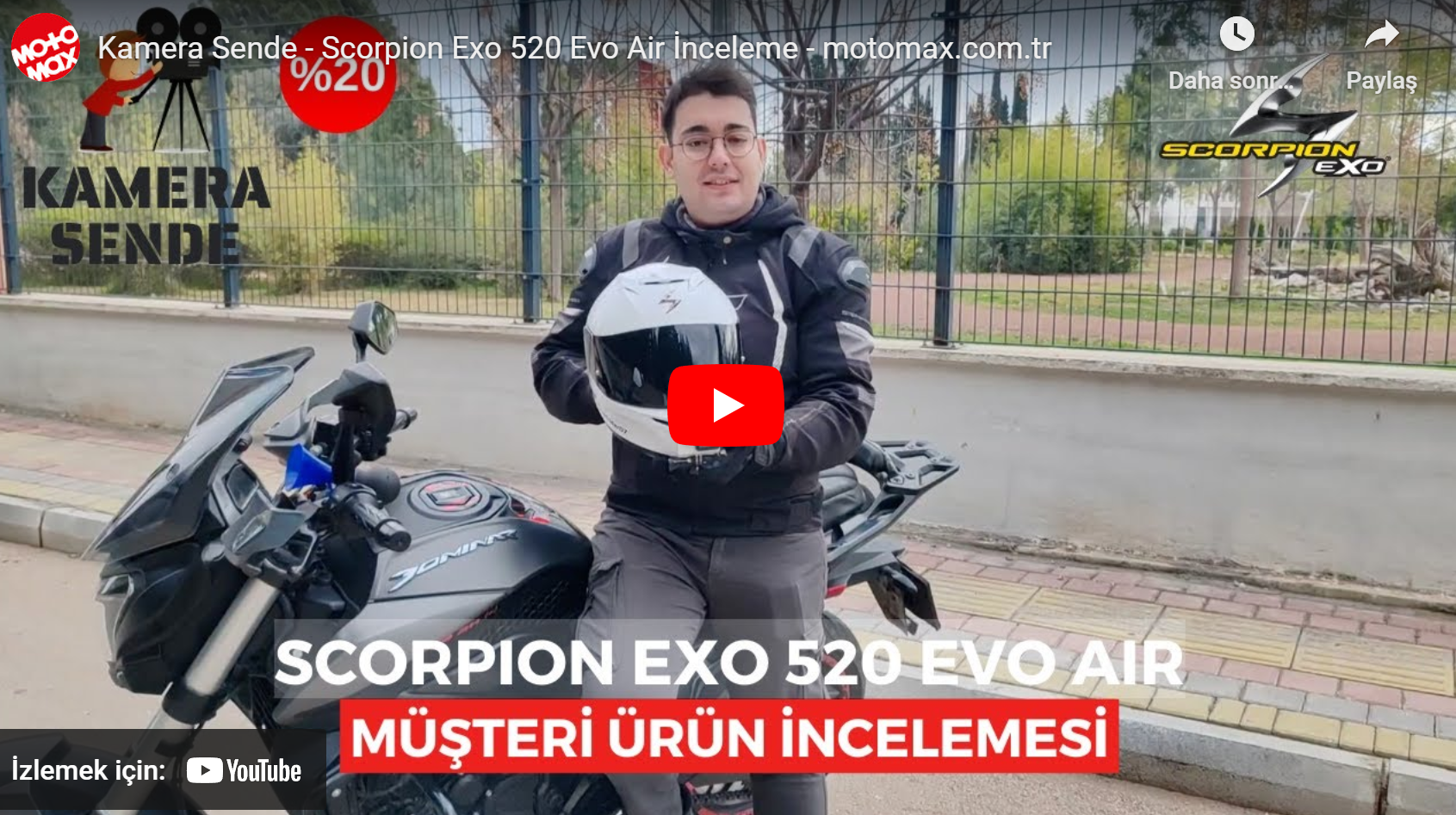 Kamera Sende - Scorpion Exo 520 Evo Air İnceleme