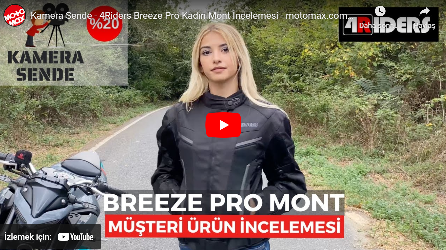 Kamera Sende - 4Riders Breeze Pro Kadın Mont İncelemesi