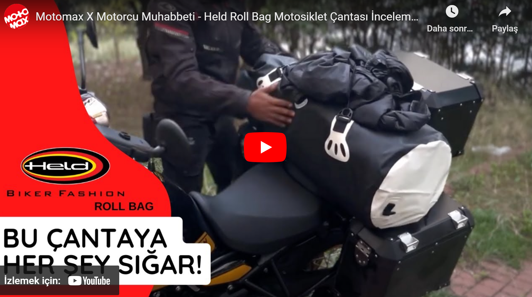 Motomax X Motorcu Muhabbeti - Held Roll Bag Motosiklet Çantası İnceleme