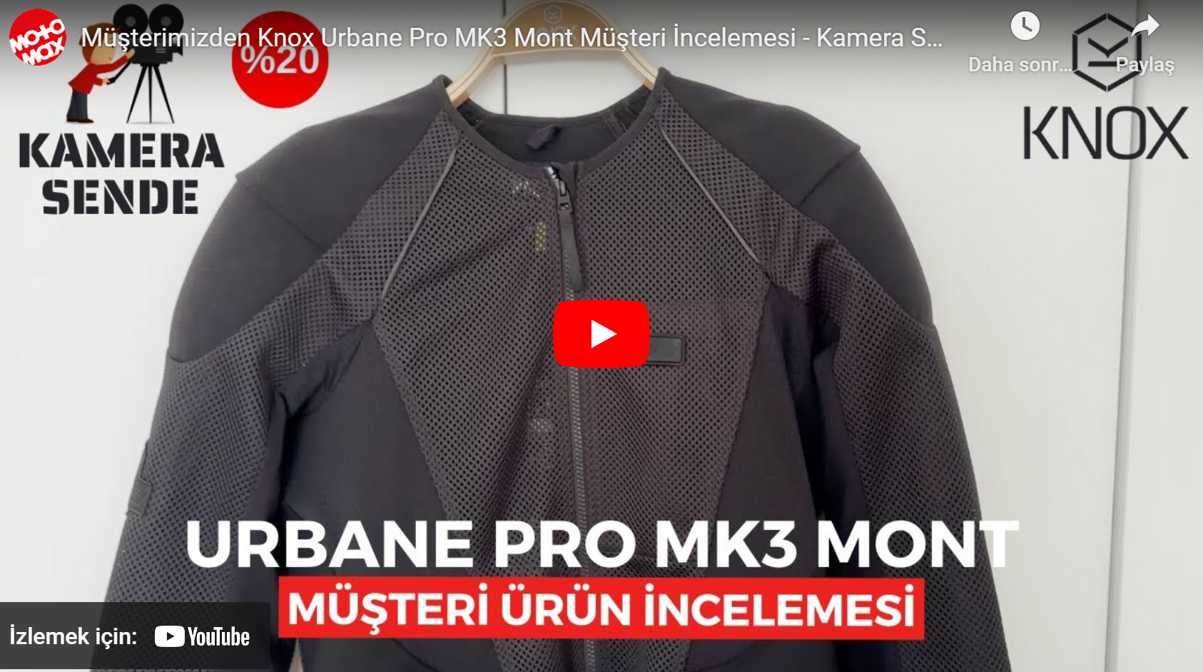 Müşterimizden Knox Urbane Pro MK3 Mont Müşteri İncelemesi - Kamera Sende