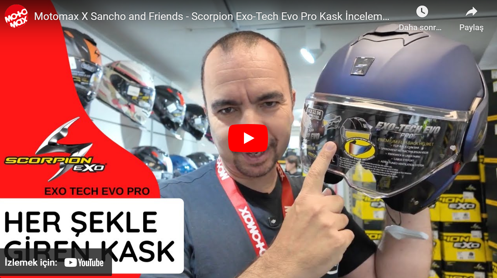 Motomax X Sancho and Friends - Scorpion Exo-Tech Evo Pro Kask İnceleme