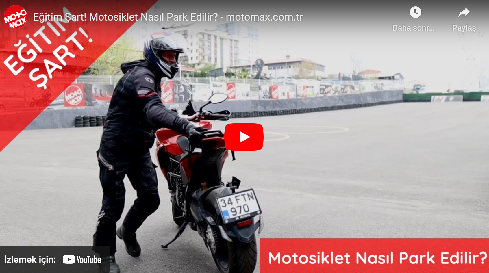 Eğitim Şart! Motosiklet Nasıl Park Edilir?