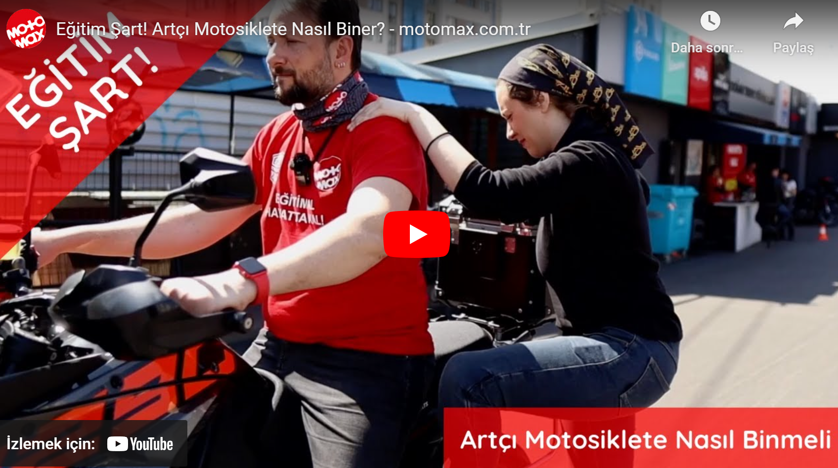 Eğitim Şart! Artçı Motosiklete Nasıl Biner?