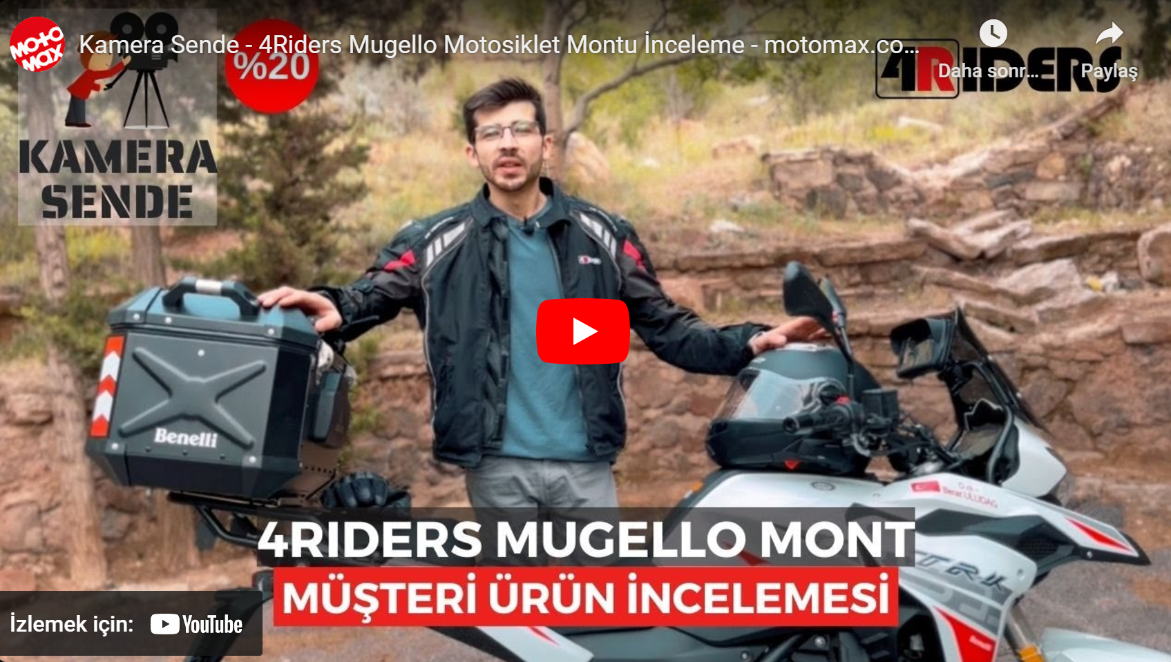 Kamera Sende - 4Riders Mugello Motosiklet Montu İnceleme