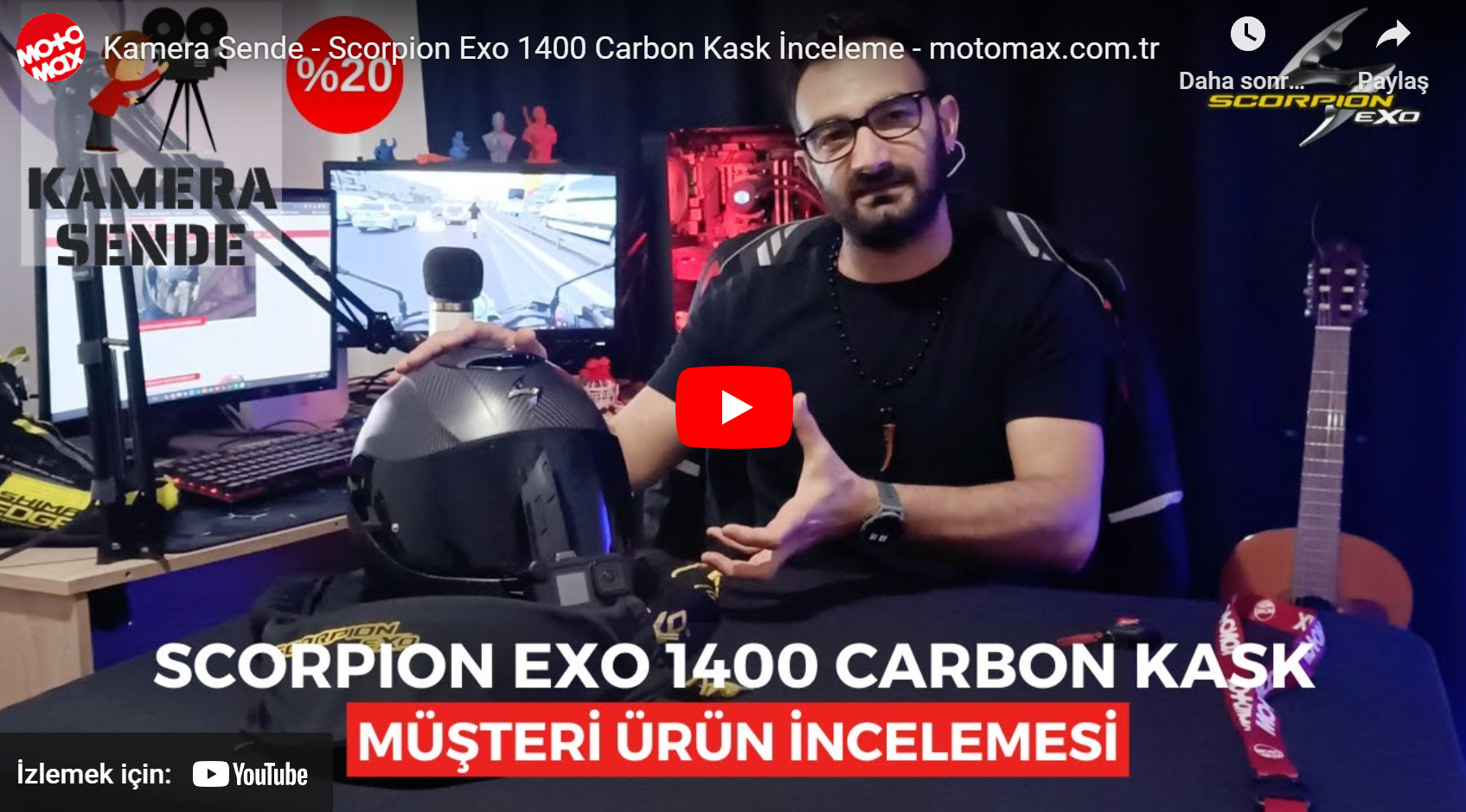 Kamera Sende - Scorpion Exo 1400 Carbon Kask İnceleme 