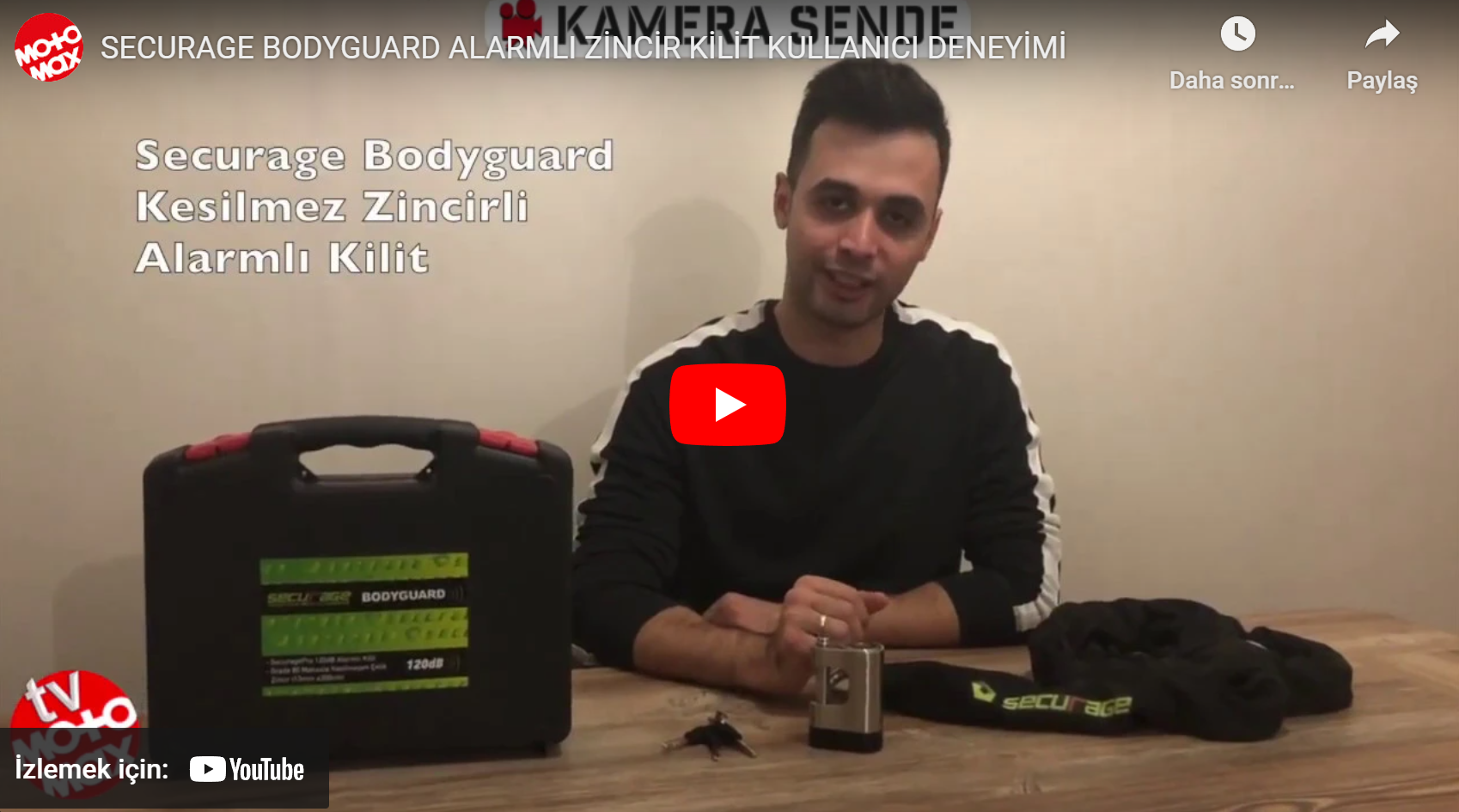 SECURAGE BODYGUARD ALARMLI ZİNCİR KİLİT KULLANICI DENEYİMİ