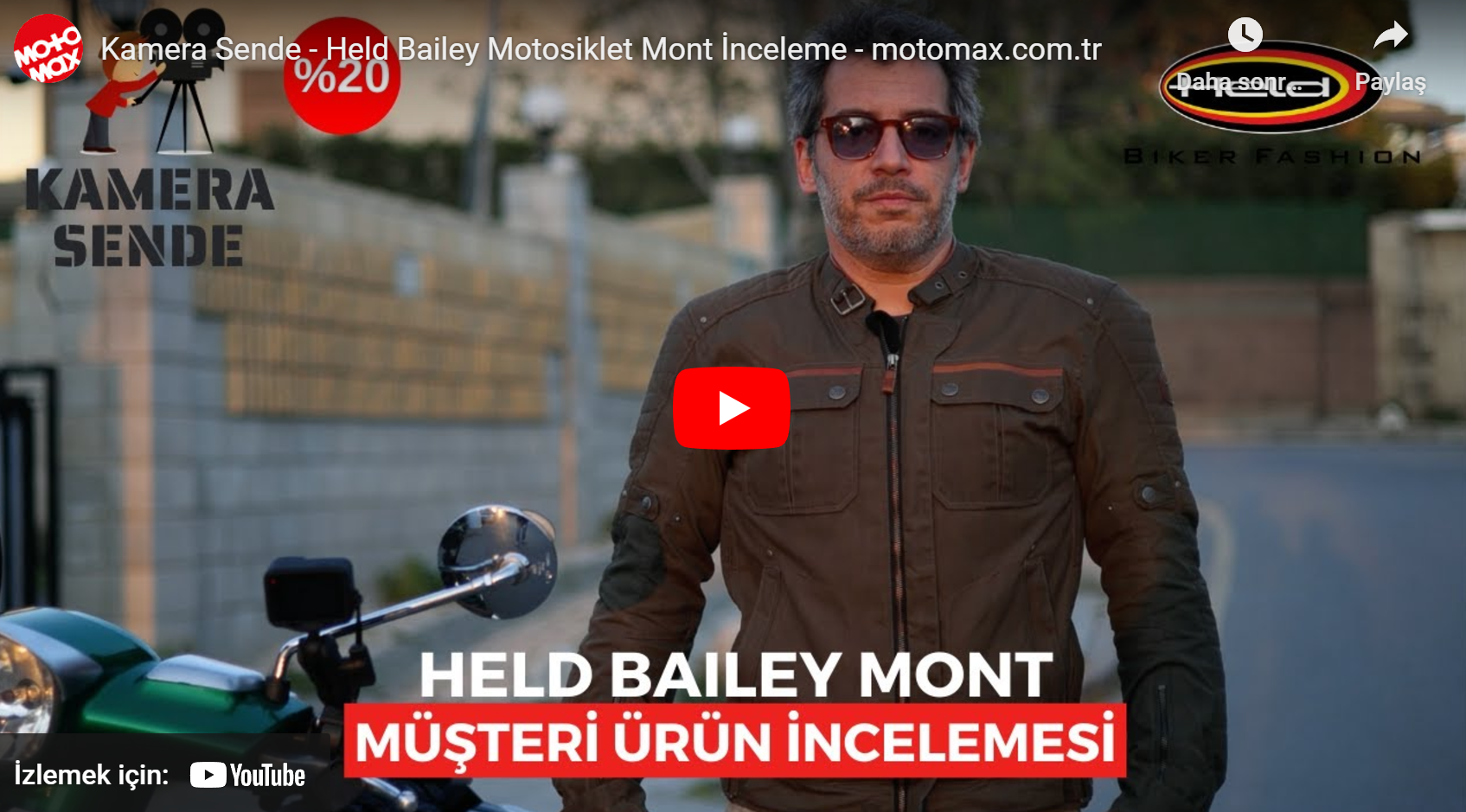 Kamera Sende - Held Bailey Motosiklet Mont İnceleme