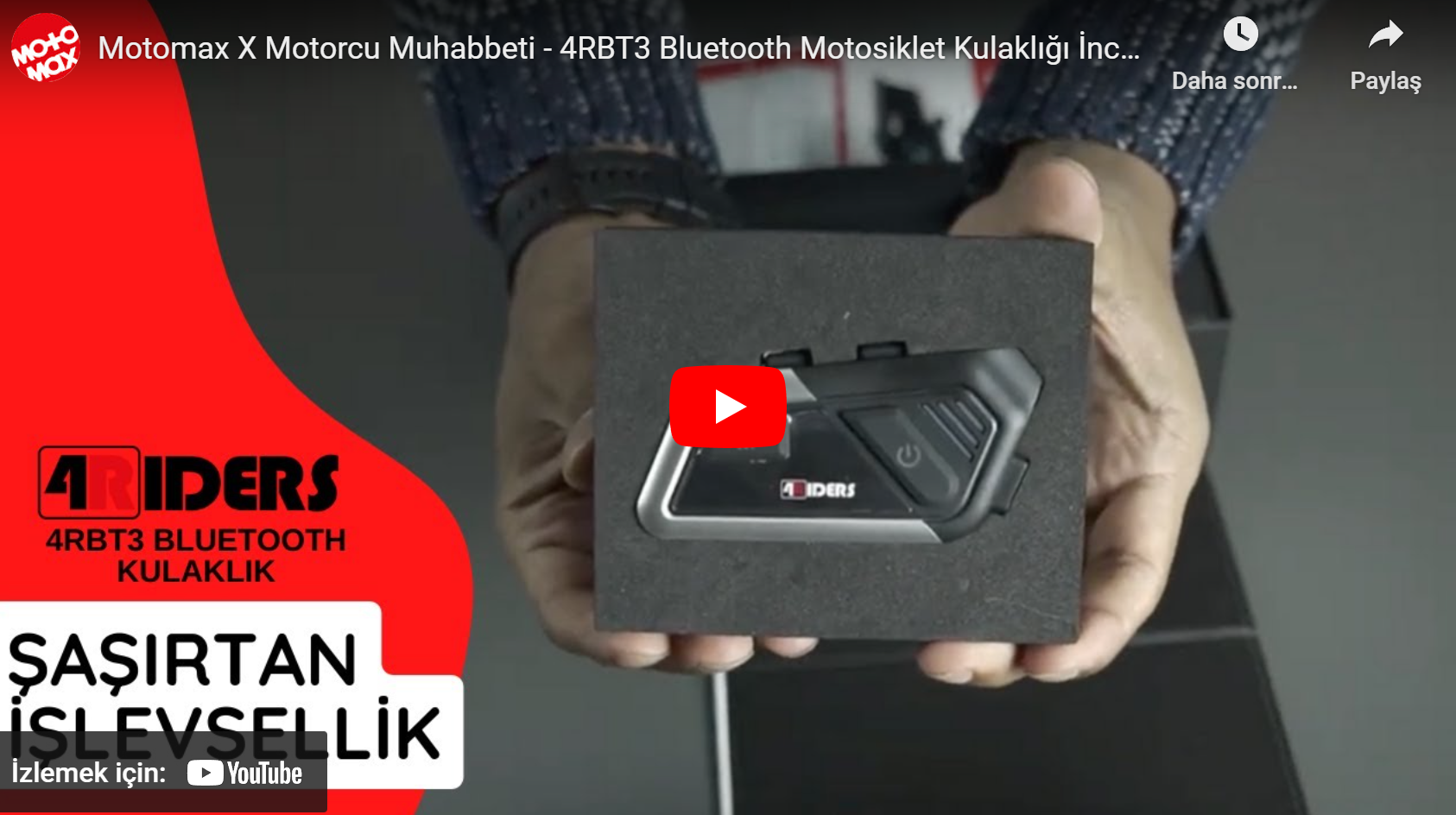 Motomax X Motorcu Muhabbeti - 4RBT3 Bluetooth Motosiklet Kulaklığı İnceleme