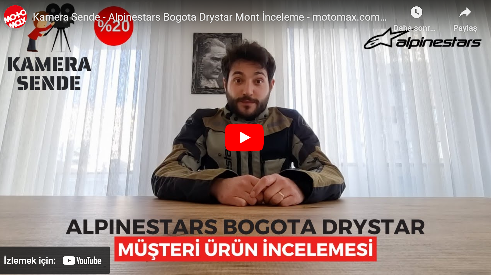 Kamera Sende - Alpinestars Bogota Drystar Mont İnceleme