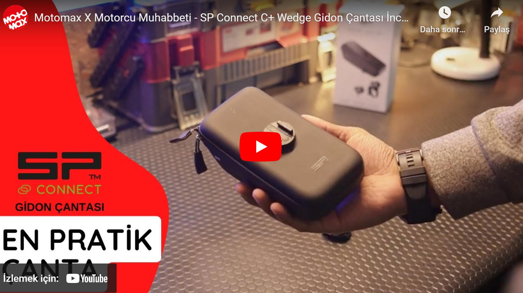 Motomax X Motorcu Muhabbeti - SP Connect C+ Wedge Gidon Çantası İnceleme