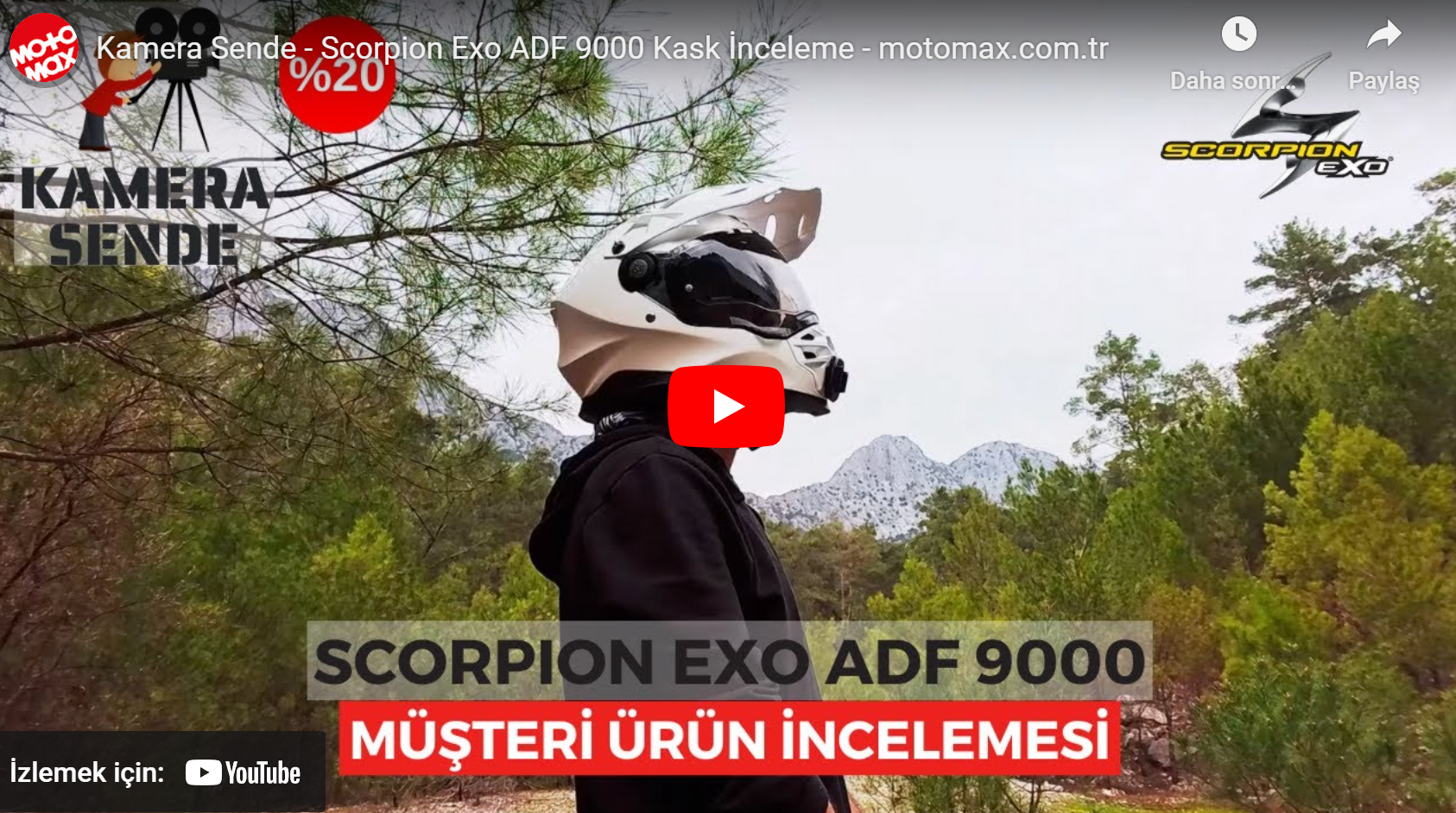 Kamera Sende - Scorpion Exo ADF 9000 Kask İnceleme