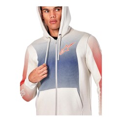 Alpinestars Arising Hoodie Kapüşonlu Sweatshirt Beyaz / Mavi / Kırmızı - 4