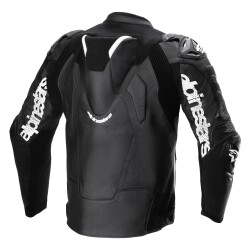 Alpinestars ATEM V5 Korumalı Deri Motosiklet Montu Siyah / Beyaz - 2