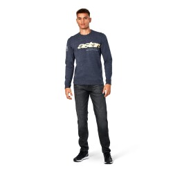 Alpinestars Episode Crew Sweatshirt Mavi / Beyaz - 7