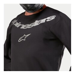 Alpinestars Fluid Graphite Off-Road Motosiklet Jerseyi Siyah / Gümüş - 3