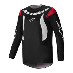 Alpinestars Fluid Haul Off-Road Motosiklet Jerseyi Siyah / Beyaz / Kırmızı 