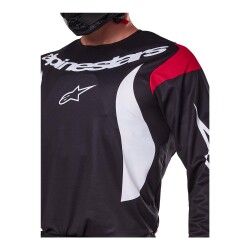 Alpinestars Fluid Haul Off-Road Motosiklet Jerseyi Siyah / Beyaz / Kırmızı - 3