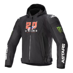 Alpinestars FQ20 Zaca Air Monster Korumalı Motosiklet Montu Siyah / Beyaz 