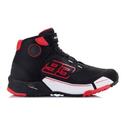 Alpinestars MM93 CR-X Drystar WP Korumalı Motosiklet Botu Siyah / Beyaz / Kırmızı - 4