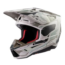 Alpinestars S-M5 Mineral Off-Road Motosiklet Kaskı Gri / Siyah - 1