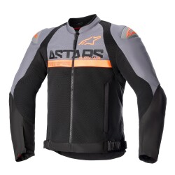 Alpinestars SMX Air Korumalı Motosiklet Montu Gri / Siyah / Oranj - 1