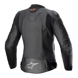 Alpinestars Stella GP Plus V4 Deri Korumalı Kadın Motosiklent Montu Siyah / Siyah - 2