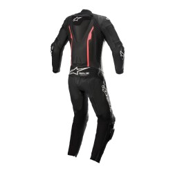 Alpinestars Stella Missile V2 Korumalı Kadın Deri Yarış Tulumu Siyah / Pembe - 2