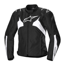 Alpinestars Stella T-JAWS V4 WP Korumalı Kadın Motosiklet Montu Siyah / Beyaz 