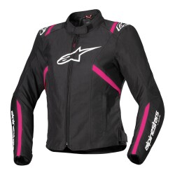 Alpinestars Stella T-SPS V2 Korumalı Kadın Motosiklet Montu Siyah / Beyaz / Pembe - 1