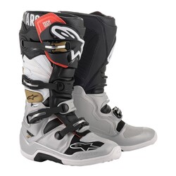 Alpinestars TECH 7 Kros Motosiklet Botu Siyah / Gri / Beyaz - 1