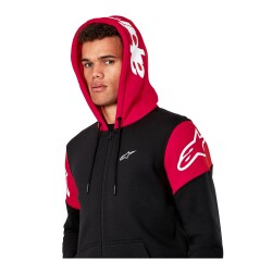 Alpinestars Velocity Hoodie Kapüşonlu Sweatshirt Siyah / Kırmızı - 4