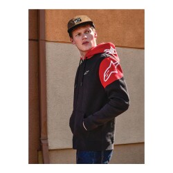 Alpinestars Velocity Hoodie Kapüşonlu Sweatshirt Siyah / Kırmızı - 9