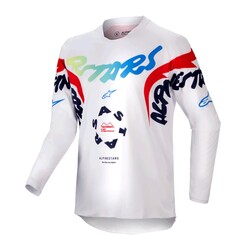 Alpinestars Youth Racer Hana Genç Kros Motosiklet Jersey Kırmızı / Beyaz - 1