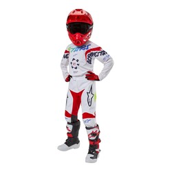 Alpinestars Youth Racer Hana Genç Kros Motosiklet Jersey Kırmızı / Beyaz - 5