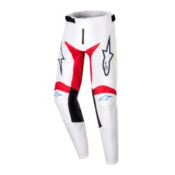 Alpinestars Youth Racer Hana Genç Kros Motosiklet Pantolonu Beyaz / Kırmızı - 1