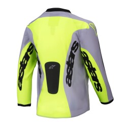 Alpinestars Youth Racer Veil Off-Road Genç Motosiklet Jerseyi Gri / Sarı - 2