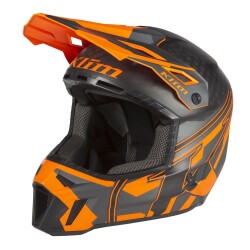 Klim F3 Carbon Pro Cross Motosiklet Kaskı Siyah / Oranj - 1