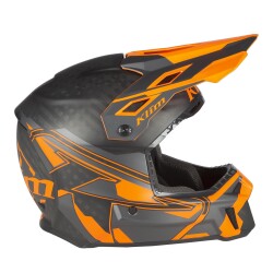 Klim F3 Carbon Pro Cross Motosiklet Kaskı Siyah / Oranj - 4