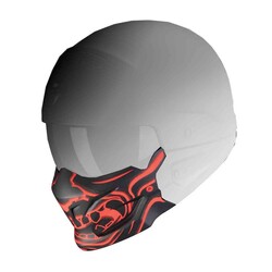 Scorpion Combat Evo Samurai Maske Mat Siyah / Kırmızı 