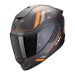 Scorpion EXO 1400 EVO II Air Carbon Mirage Kapalı Motosiklet Kaskı Mat Siyah / Oranj 