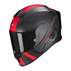 Scorpion EXO R1 Evo Carbon Air MG Spor Motosiklet Kaskı Mat Siyah / Kırmızı 