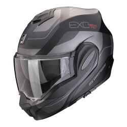 Scorpion Exo-Tech Evo Pro Commuta Çene Açılabilir Motosiklet Kaskı Mat Siyah / Gri 